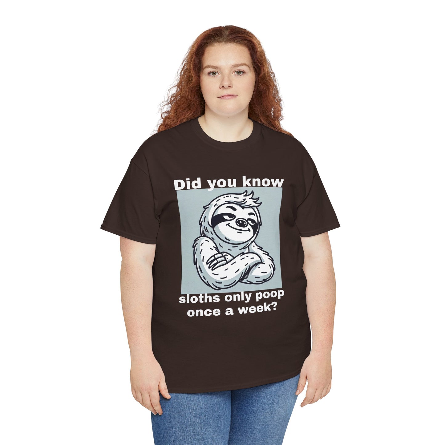 Funny Sloth Fact Unisex Cotton Tee (XS-5XL)