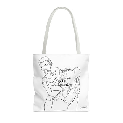 Hilarious Hyena Tote Bag