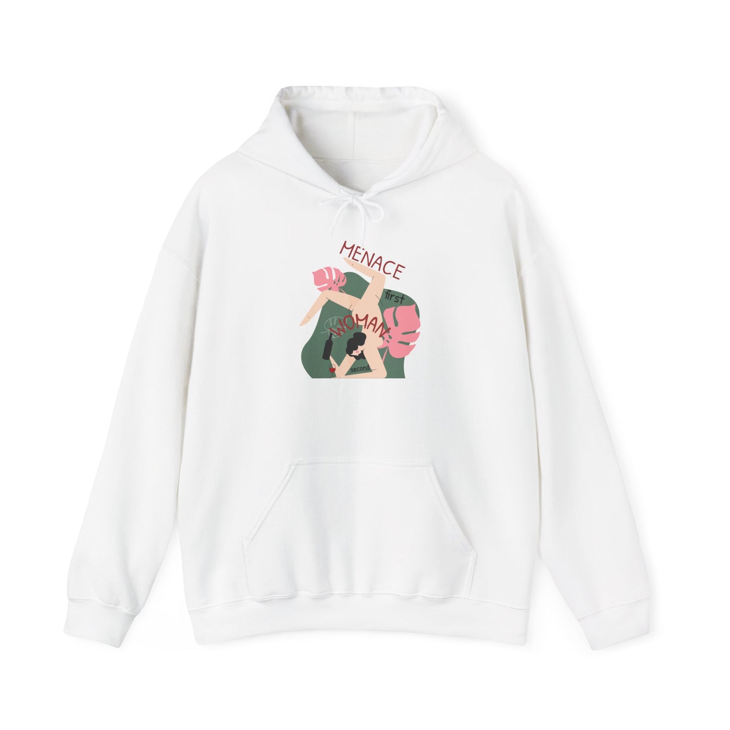 Menace First, Woman Second Hoodie