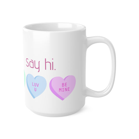 "i'm bi. say hi." coffee mug, 11 oz/15 oz