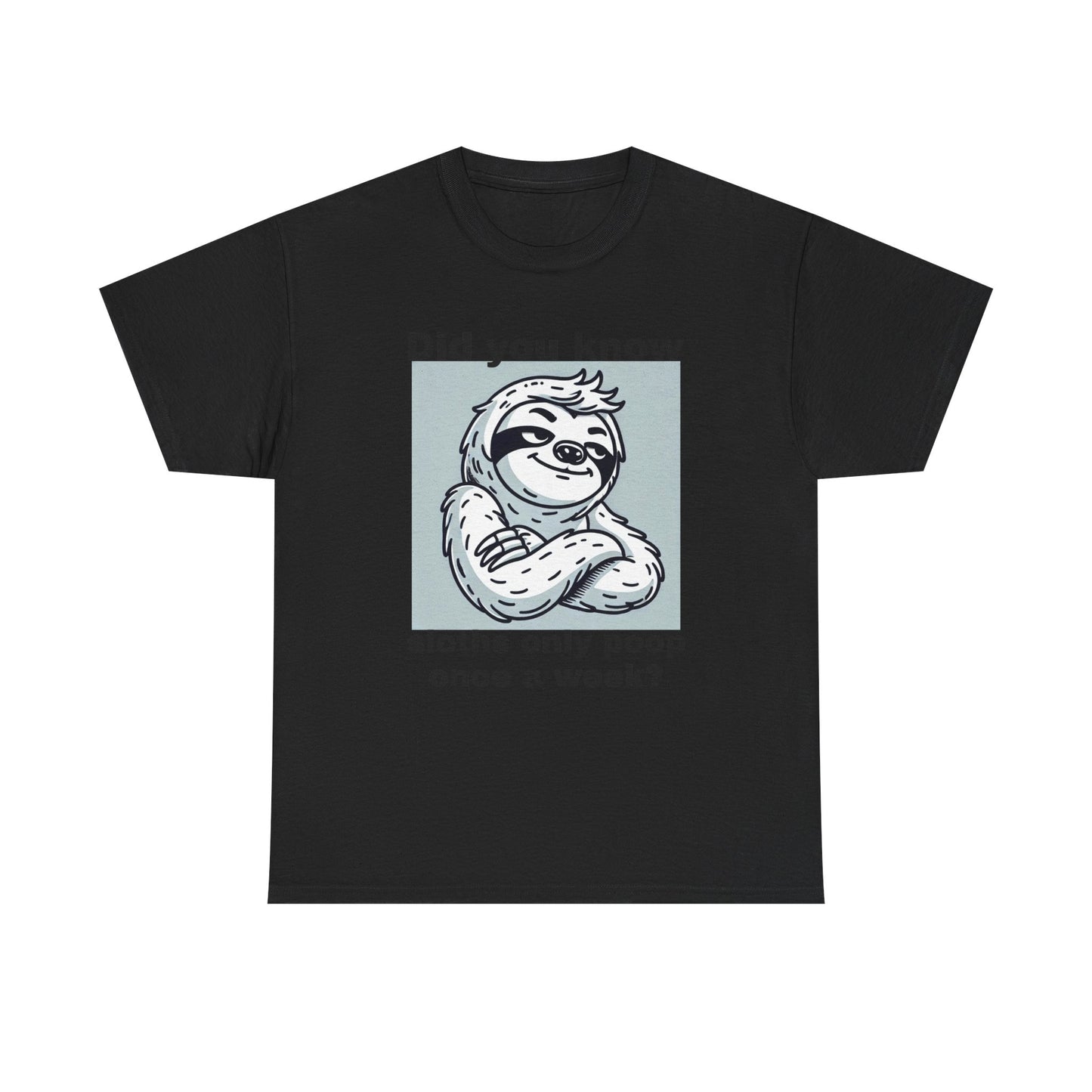 Funny Sloth Fact Unisex Cotton Tee (XS-5XL)