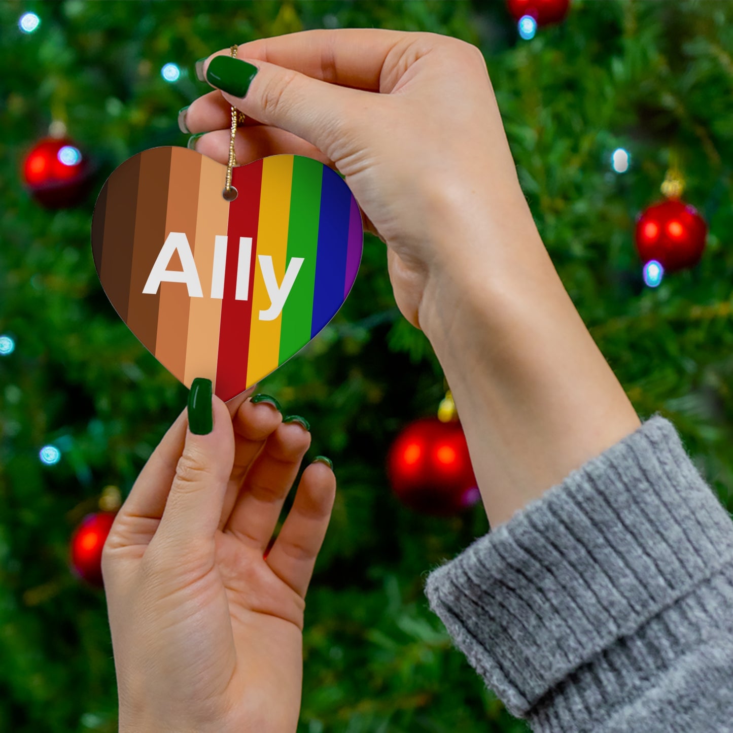 Ceramic Ornaments - Ally Rainbow